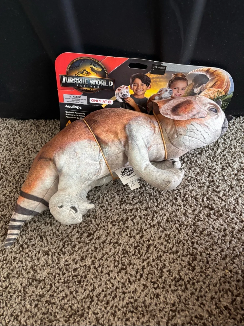 Jurassic World Rebirth Plush Aquilops Halloween Costume Accessory Shoulder Toy - Picture 5 of 7